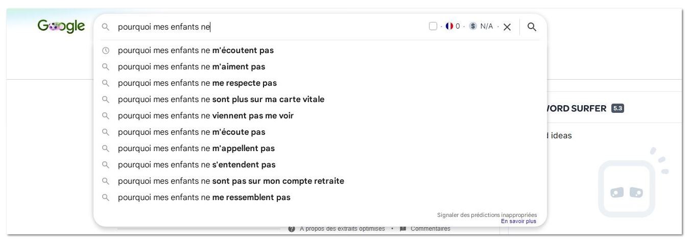 google suggest